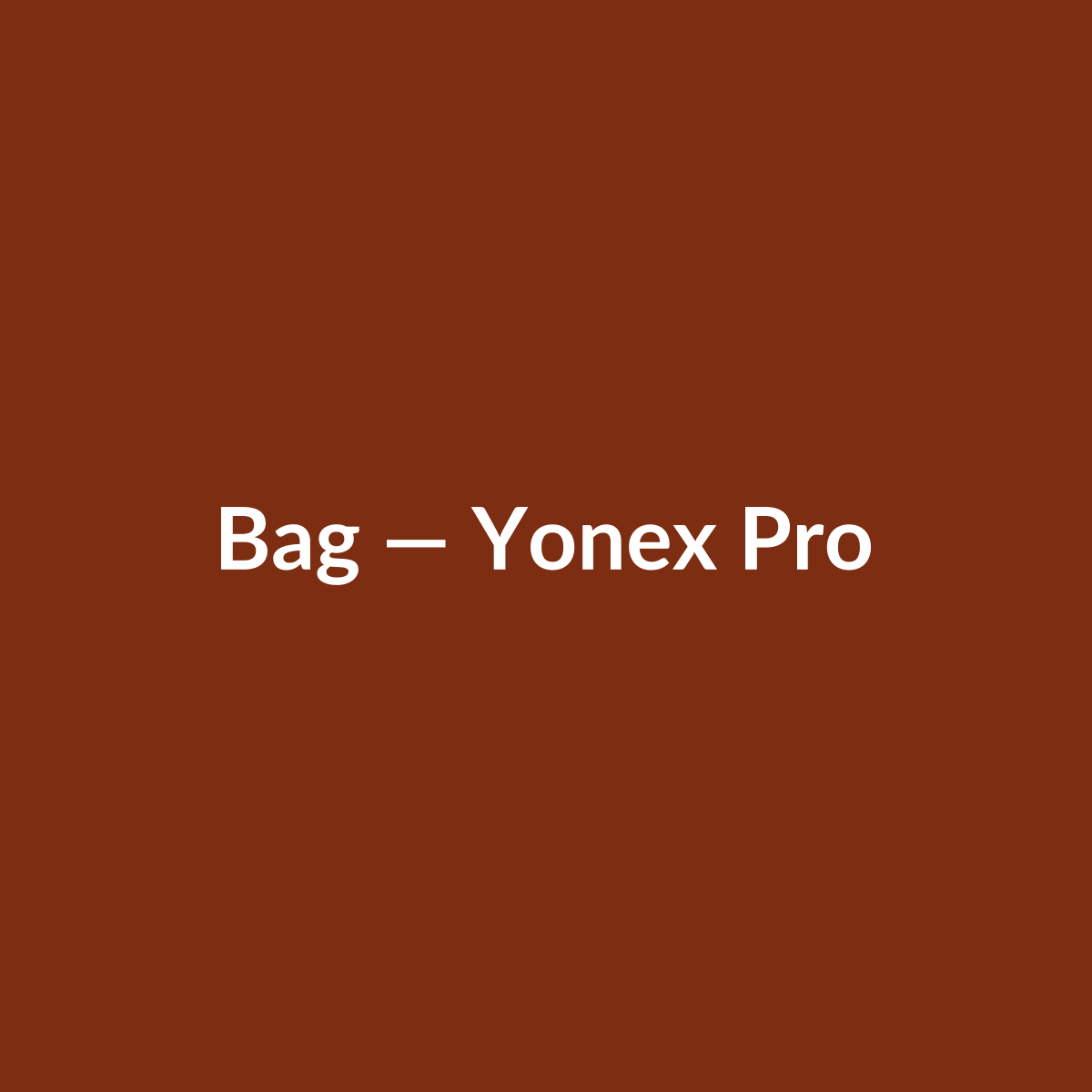 Yonex Pro Racquet Bag (6-Piece)